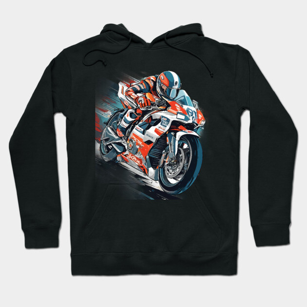 Motorcyclist Hoodie by animegirlnft