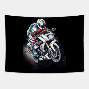 Motorbike Art Tapestry