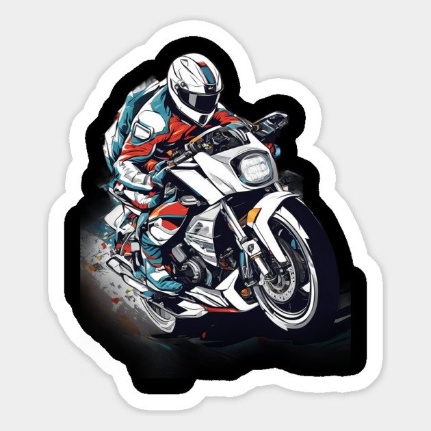 Motorbike Art Magnet by animegirlnft