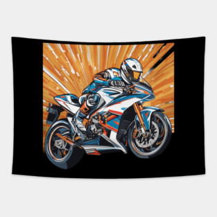 Motorcycling Tapestry
