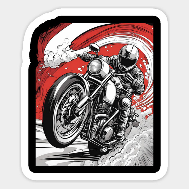 Motobiker Life Sticker by animegirlnft