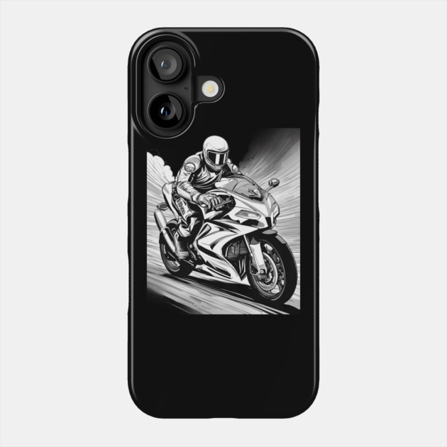 Biker Motorcycle Phone Case by animegirlnft