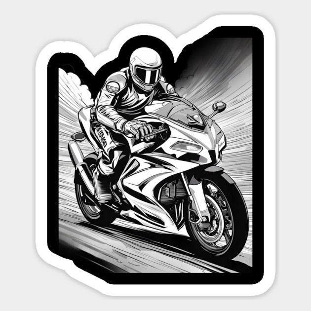 Biker Motorcycle Magnet by animegirlnft