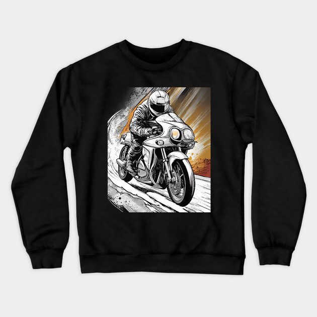 Motobikers Crewneck Sweatshirt by animegirlnft