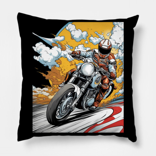 Motobike Pillow by animegirlnft