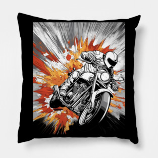 Motorcycle Racing Pillow