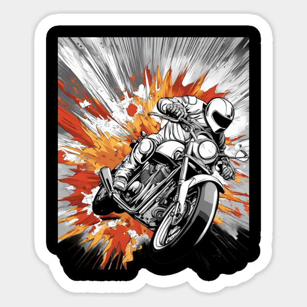 Motorcycle Racing Sticker by animegirlnft