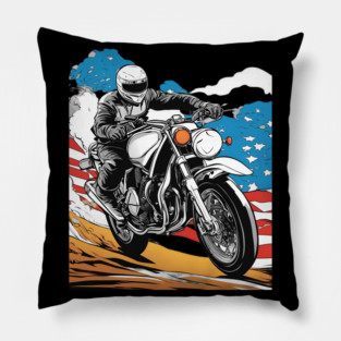 Motorcycle Rider Pillow