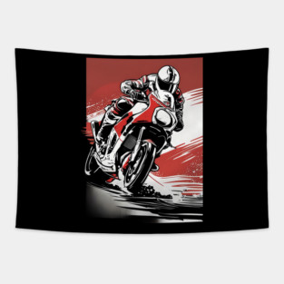 Moto Biker Club Tapestry