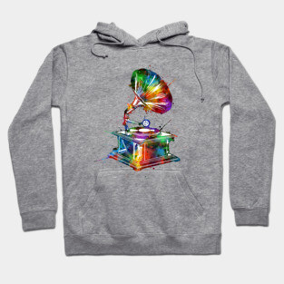 turntable colorful Hoodie