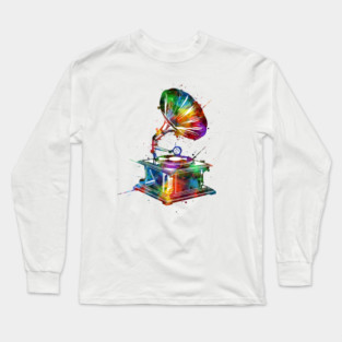 turntable colorful Long Sleeve T-Shirt