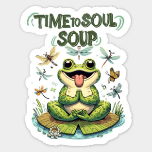 This My Yoga with funny Frog Magnet