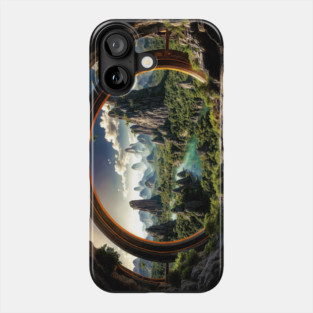 Abandoned Portal on an Alien World - Landscape Phone Case