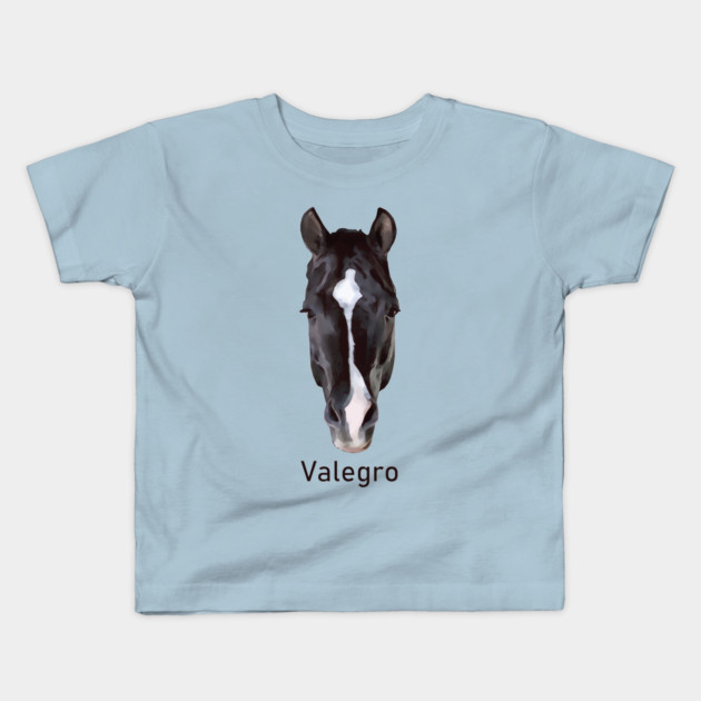Valegro Face Marking with Name Kids T-Shirt by Lakeric