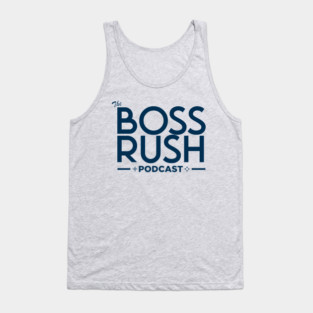 The Boss Rush Podcast Logo (Navy Blue) Tank Top