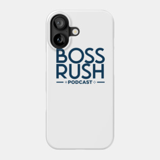 The Boss Rush Podcast Logo (Navy Blue) Phone Case