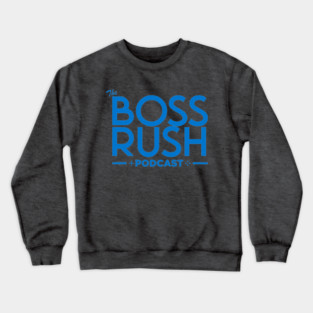 The Boss Rush Podcast Logo (Sky Blue) Crewneck Sweatshirt