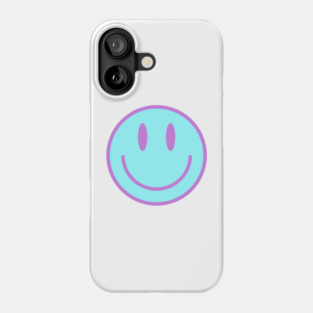 Smiley Face in Blue & Purple Phone Case