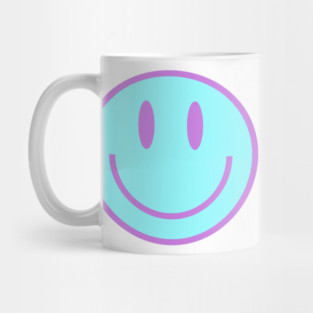 Smiley Face in Blue & Purple Mug