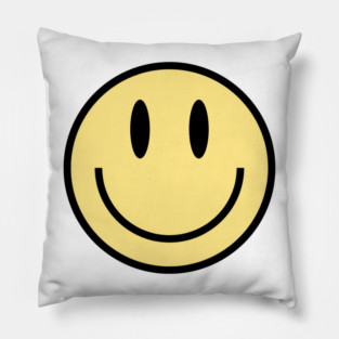 Smiley Face in Yellow Pillow