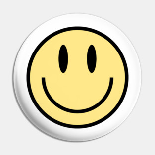Smiley Face in Yellow Pin