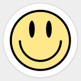 Smiley Face in Yellow Magnet