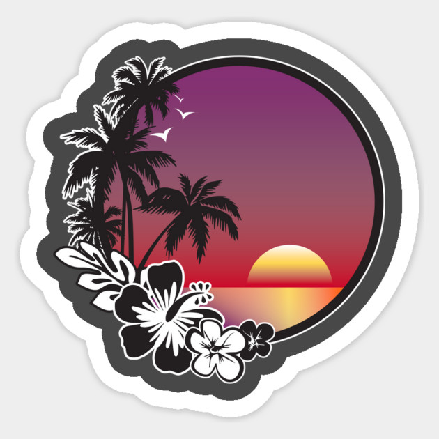 SUNSET Sticker by stayfrostybro