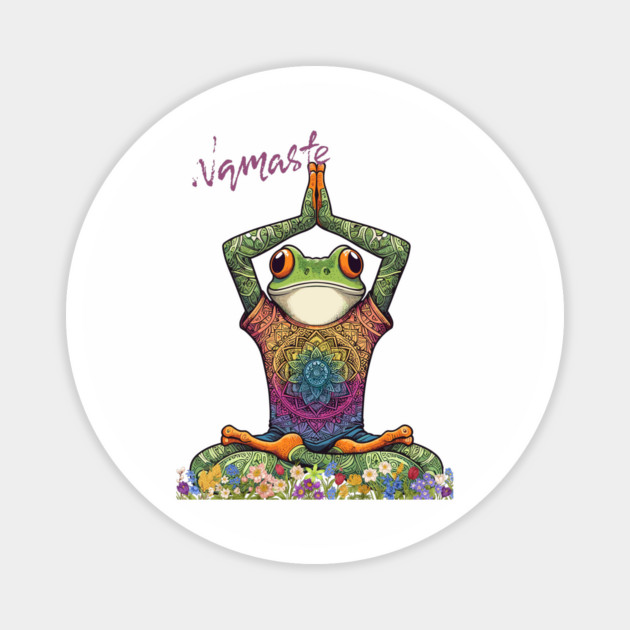 Frog Mandala Magnet by JessArty