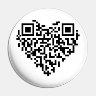 Never gonna give you up - QR code T-Shirt Pin