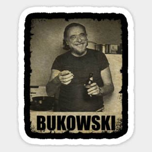 Charles Bukowski - RETRO BLACKWHITE Sticker