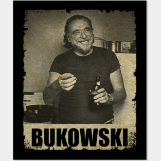 Charles Bukowski - RETRO BLACKWHITE Posters and Art