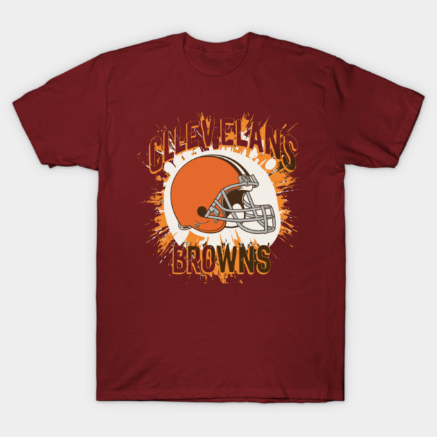 Cleveland Browns T-shirt NFL team T-Shirt by Nizar clothing store 
