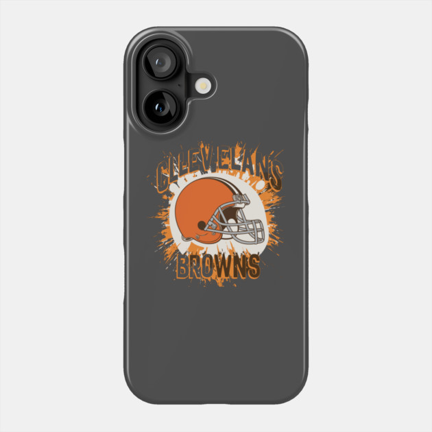 Cleveland Browns T-shirt NFL team Phone Case by Nizar clothing store 
