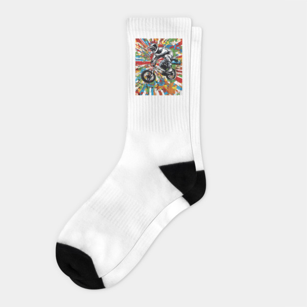 Bicycle Rider Socks by animegirlnft