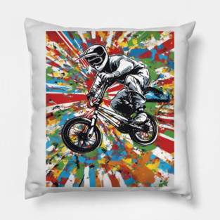 Bicycle Rider Pillow