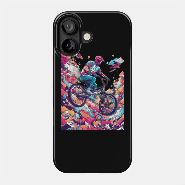 Bicycling Biker Phone Case by animegirlnft