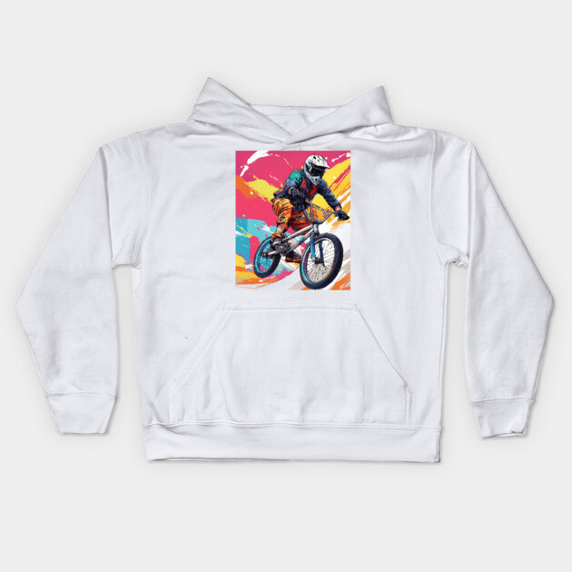 Speed Bicycle Kids Hoodie by animegirlnft