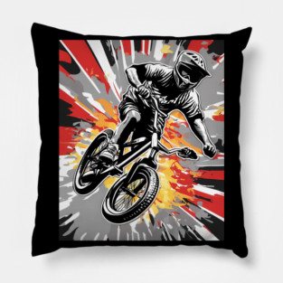 BMX Biker Pillow