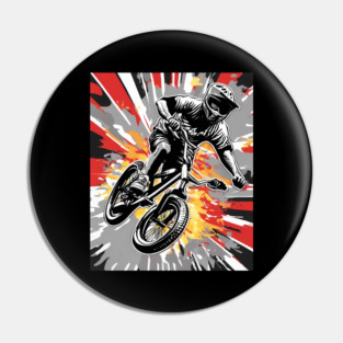 BMX Biker Pin