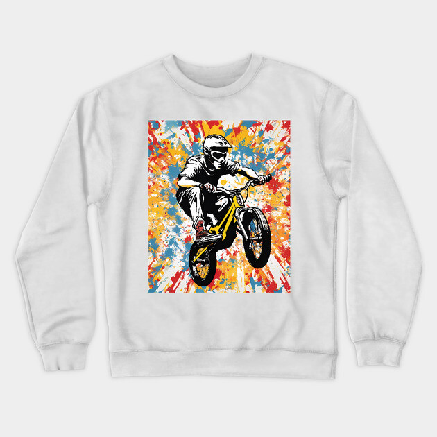 BMX Bike Crewneck Sweatshirt by animegirlnft