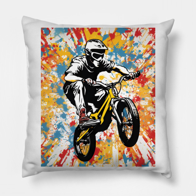 BMX Bike Pillow by animegirlnft