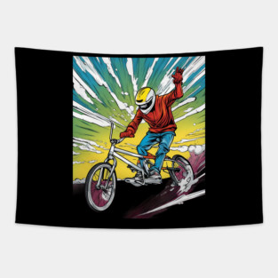 BMX Racing Tapestry