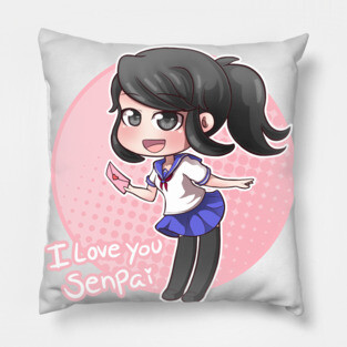 Ayano Aishi - Yandere Simulator Pink Pillow