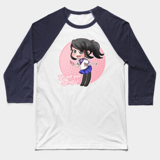 Ayano Aishi - Yandere Simulator Pink Baseball T-Shirt