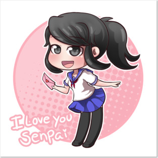 Ayano Aishi - Yandere Simulator Pink Posters and Art