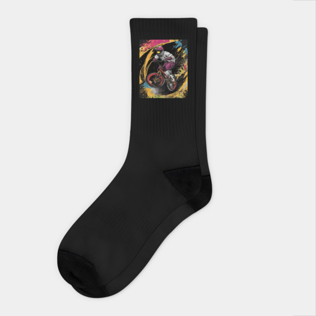 Bike Rider Socks by animegirlnft
