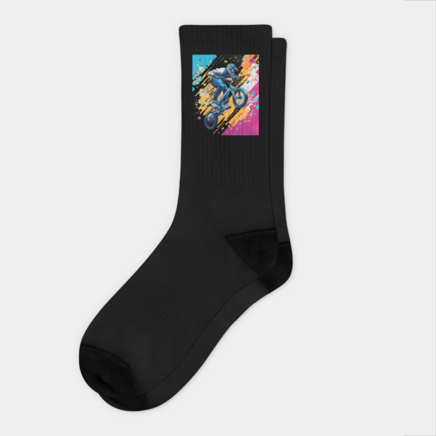 Bike is My Life Socks by animegirlnft