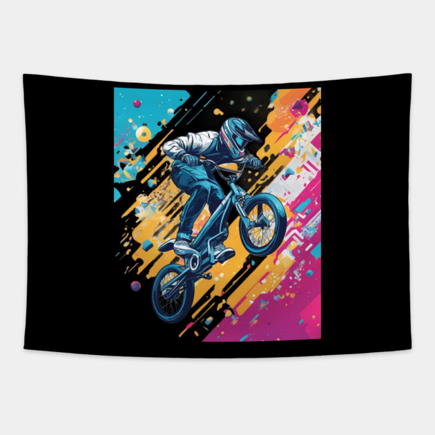 Bike is My Life Tapestry by animegirlnft