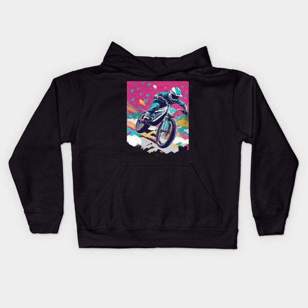 Bicycle Sport Kids Hoodie by animegirlnft