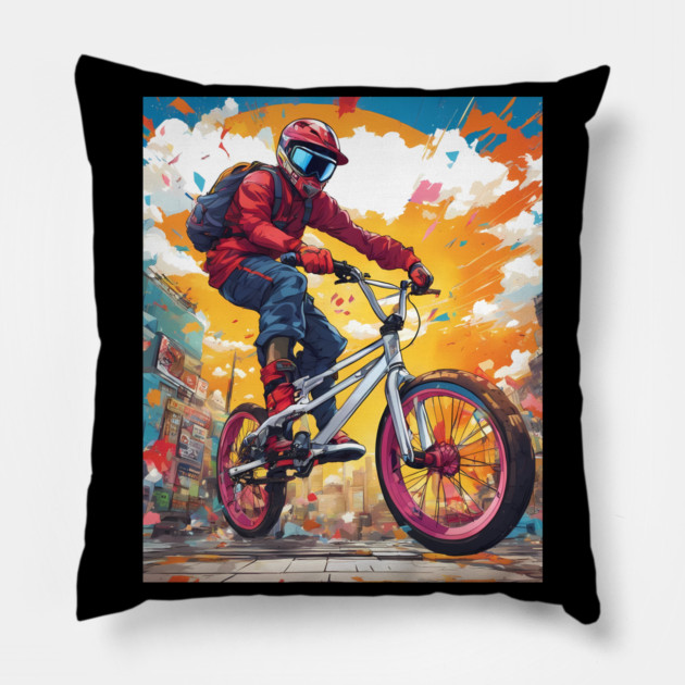 Speed Bike Pillow by animegirlnft